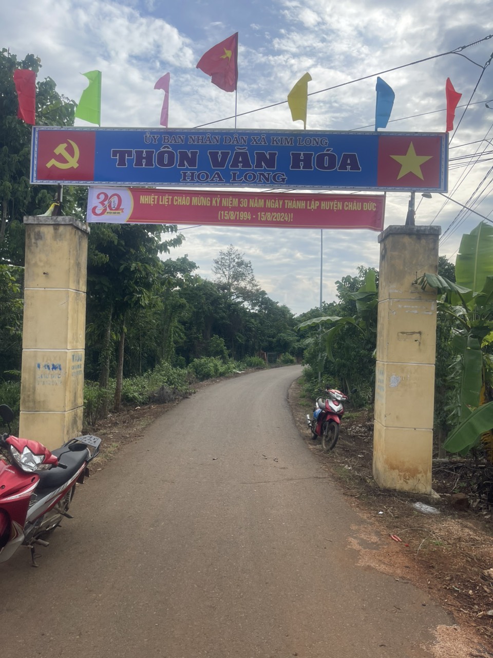 Thông báo treo cờ tổ quốc